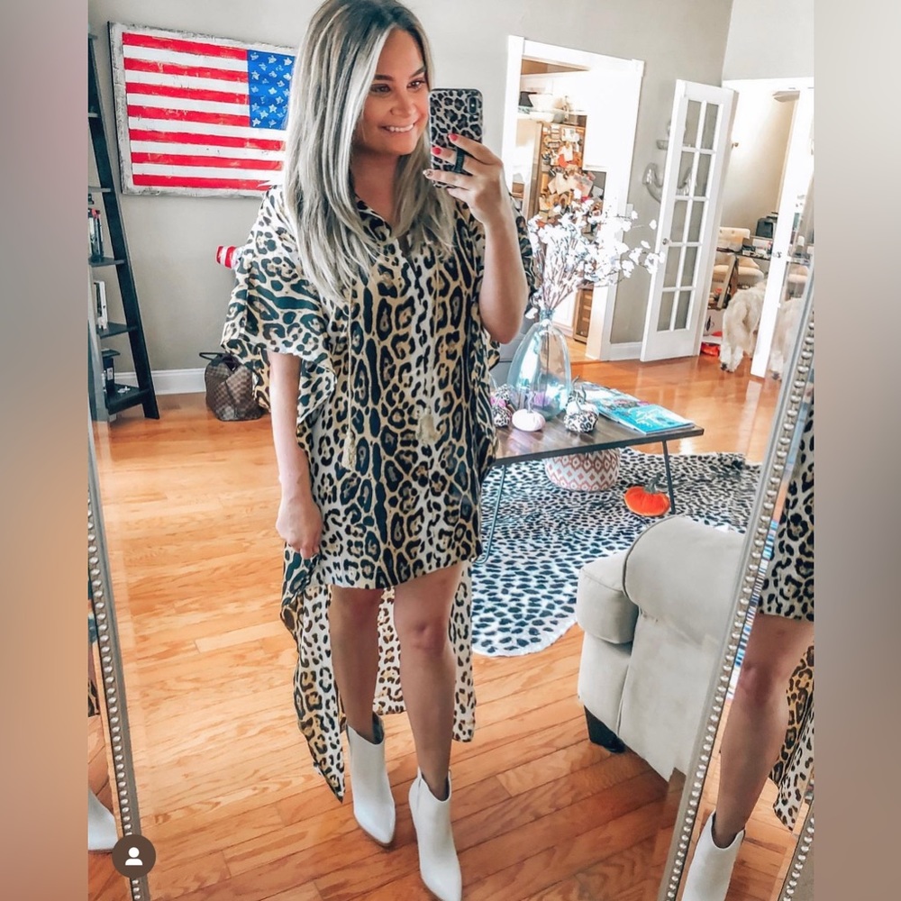 NWT Buddy Love High Low Leopard Dress